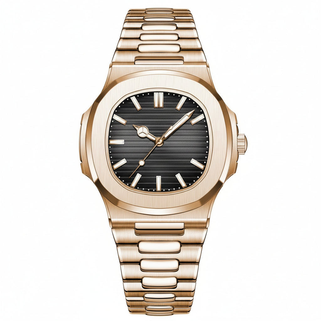 Luxury Watch Business 50 ATM Waterproof Male Clock Luminous Date Stainless Steel Square Quartz Men Watches Reloj Hombre